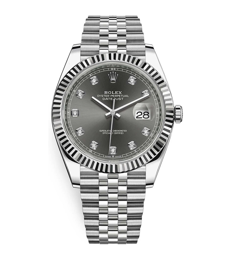 DJ 126334 41mm Rhodium Diamond